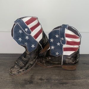 Roper American flag cowboy boots